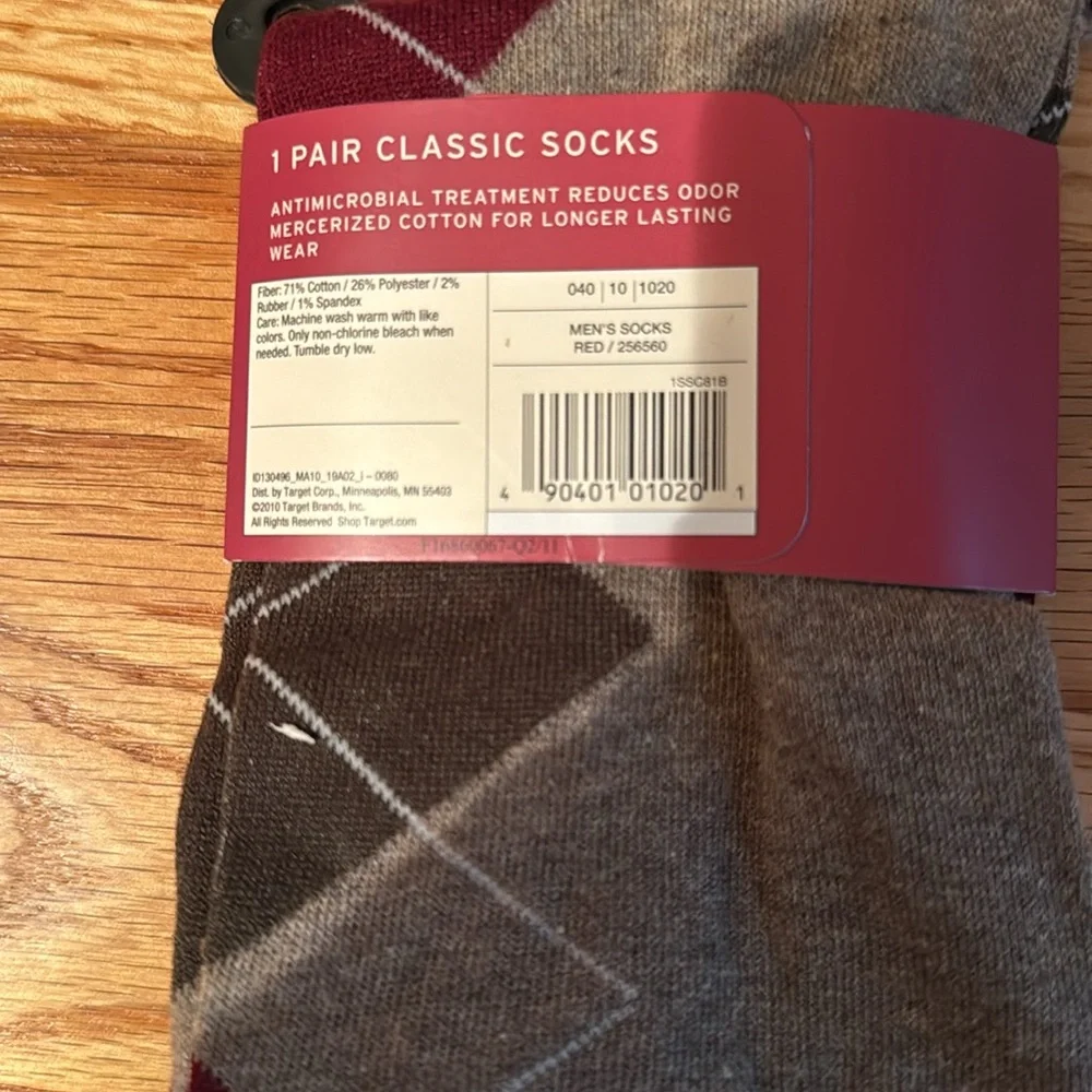 NWT Merona Classic Socks Antimicrobial Treatment - Picture 4 of 4